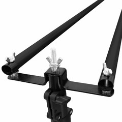 10 feet Black Double Cross Bars Mounting Hardware BACKDROP STAND KIT Wedding