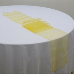 yellow organza chair sashes chair ties bows ribbons wedding anniversary decor