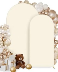 Arch Backdrop Cover 7.2 ft, 6ft, Wedding Arch Covers 7.2 ft, 6 ft Beige