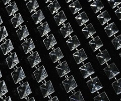 5M Acrylic Crystal Squere Garland Strand Chain Hanging Diamond WeddingTree Decor