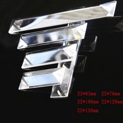 10Pcs Two 2 Holes Clear K9 Crystal Prisms Chandelier Lamp Parts Party Decoration