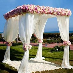 10 ft x 10 ft Adjustable Wedding Canopy Chuppah Mandap Hardware Kit