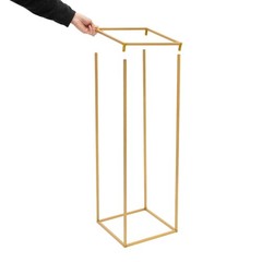 10PC 31.5 in Tall Gold Metal Flower Stand for Wedding Table Centerpieces GOOD