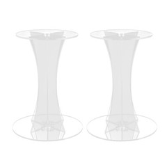 60cm Acrylic Vase Stand Clear Flower Rack For Party Wedding Venue Decor Roadlead