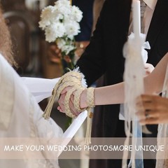 Ivory Handfasting Cord for Weddings, Rustic Lasso for Traditional Ceremonies