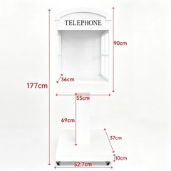 Wedding Phone Booth Audio Guest Book, Portable Venue Decoration for Guest