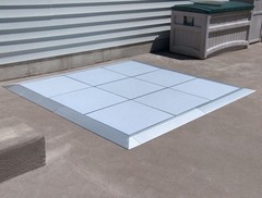 Portable Commercial Dance Floor 9×15 White Waterproof Tiles Wedding Event Party