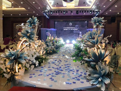 Giant Foam Flower Wedding Backdrop Aisle Decor