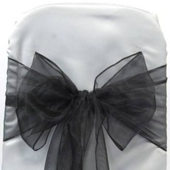 PACK OF 150 Organza Chair Cover Sash Bow Sashes Wedding Banquet decor FREE SHIP