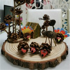 5X DIY Wooden Log Slices Round Discs 9-14cm Craft Wedding Decor Coasters Crafts