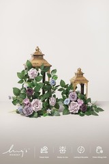 Ling’s moment 6Pack 2ft Artificial Flowers Garland Dusty Rose Lantern Flower …
