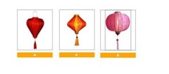 Set 16 pcs of 22cm Hoi An silk lanterns for wedding party decor – Garden decor