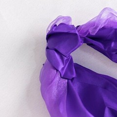 5 PURPLE Curly Willow Chiffon Satin CHAIR SASHES Party Event Decorations