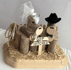 Horse Lovers Western Wedding Table Decoration, 5×7