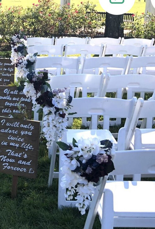 18 wedding walking aisle flowers in the vase (modern colors) see the pictures