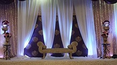 115″ x 216″ WHITE Chiffon Curtains Drapes Panel for Event Decor Backdrop Draping