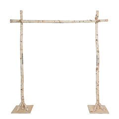 7.5 feet Natural Birch Wood Square BACKDROP STAND Wedding Arch Party Decorations