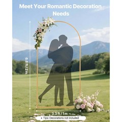 Uimoso Wedding Arch Backdrop Stand Set Metal Party Stand Venue Decoration