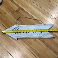 Set of 2 Aaron Brothers Rustic Wedding Directional Signs Reception and Ceremony