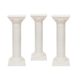 4pcs Roman Column For Wedding Landscaping Pillar Event Decorative Columnar White