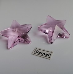 10PCS 29mm Star 6Color Crystal Prisms Pendants Bead SunCatcher Charms Ornament