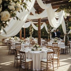 Party Village 4 Panels 5ftx30ft Ivory Ceiling 60″W x 360″L (Pack of 4),