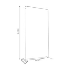 1*2m Wedding Pole Stand Rectangle Backdrop Stand Wedding Backdrop Stand W/ Cover