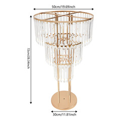 Wedding Crystal Flower Stand Wedding Flower Arrangement Decoration 19.69*38.58in