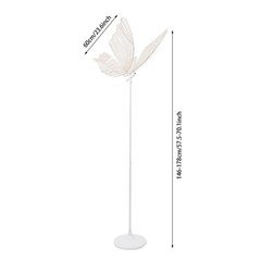 2pcs Romantic Butterfly Floor Lamp Adjstable Wedding Decor Standing Lamp LED 48W