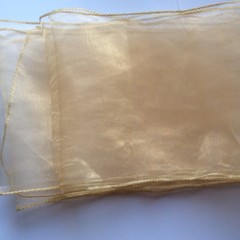 Champagne organza chair sashes chair ties bows Chair ribbon wedding decoration