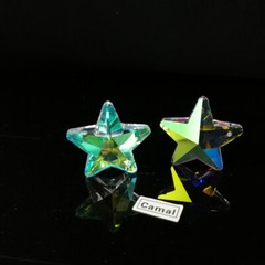 10PC 29mm Star ABcolor Crystal Prism Pendant Bead SunCatcher Charms Ornament DIY