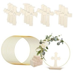 24 Pcs Baptism Centerpiece Decoration for Tables First Communion 12 24pcs