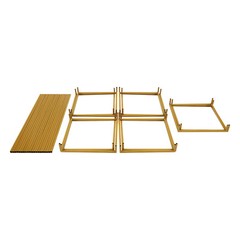 5pcs Gold Wedding Flower Stand Column for Table, Home Party Wedding Stage Decor