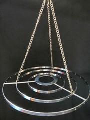 2Pcs Chrome Hanger Chandelier Frame Wedding Party Centerpiece Decoration 8.6″