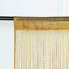 GOLD 3×8 ft Silk Tassels CURTAIN Fringe Backdrop Wedding Home Window Decorations