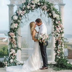 Garden Archway Arch Arbor Trellis Yard Decor Wedding Patio Structure Gate 89.5in
