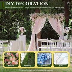 10ft x 10ft Backdrop Stand Pipe Kit Heavy Duty Wedding Back Adjustable Stand