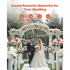 Uimoso 10PCS Pink and White Artificial Flower Balls for Wedding Decorations