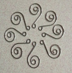 120PCS Metal Silver Jewelry Hook Hanger Chandelier Crystal Bead Part Connectors