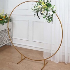 5 feet Gold Balloon Circle Metal Frame Round BACKDROP STAND Wedding Arch Party