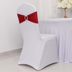 5 RED Spandex Chiavari Chair Cushion Covers Wedding Reception Party