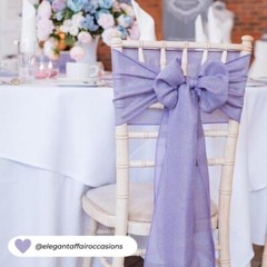 CHAIR COVER BOW SASHES TABLE RUNNERS WEDDING EVENT DÉCOR LINEN BURLAP FABRIC