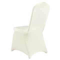 VEVOR 50PCS Beige Stretch Spandex Folding Chair Covers for Wedding Party Dining