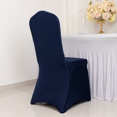 NAVY BLUE PREMIUM Spandex CHAIR COVERS Wedding Party Reception Decorations SALE