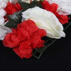 12PCS Silk Flower Wall Panels for Wedding and Event Decoration