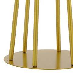 10Pcs 25/15cm Tall Gold Metal Flower Stand Circular for Table Centerpieces Decor