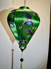 20” AUTHENTIC VIETNAMESE SILK LANTERN — Garlic Umbrella
