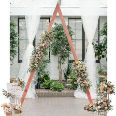 10’x5.6′ Thicken Wood Wedding Arch Ceremony Arbor Backdrop Stand Indoor Outdoor