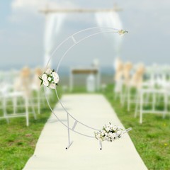 Large Crescent Wedding Balloon 7ft Moon Backdrop Stand Metal Arch Frame Wedding