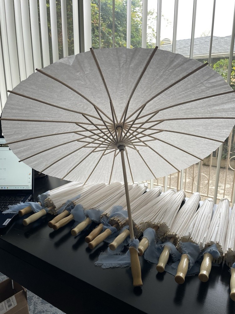 Set Of 14 Paper Umbrellas, 23.62 Inch
